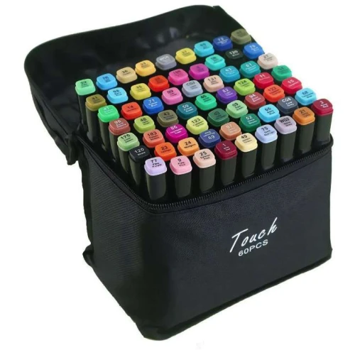 Marcador Artístico Touch Bolsa - 60 Cores