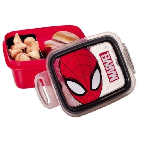 Marmita Infantil Homem Aranha com trava 850ml - Plasútil