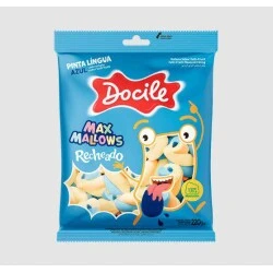 Marshmallow Max Mallows Recheado Tutti-Frutti 220g - Docile