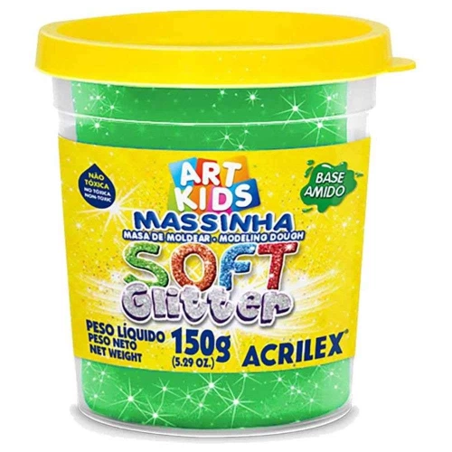 Massa de Modelar Potinho 150g Acrilex Verde