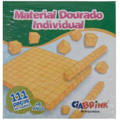 Material Dourado 111 peças  Cia Brink