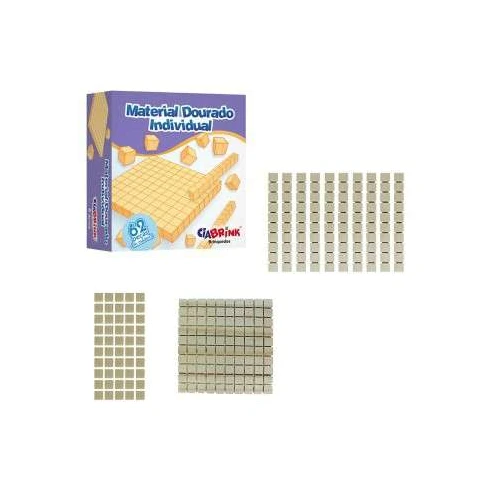 Material Dourado 62 peças  Cia Brink