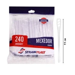 Mexedor Para Café Pá Strawplast 11cm 240 Unidades