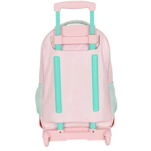 Mochila C/ Roda Luxcel UP4YOU Rosa com Bolsinha