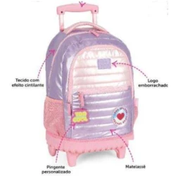 Mochila C/ Roda Luxcel UP4YOU Metalizada