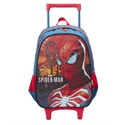 Mochila Com Rodas Spider- Man Azul