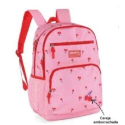 Mochila S/ Roda Rosa Cereja