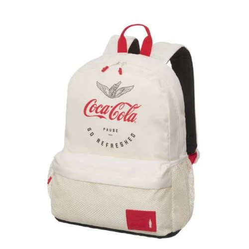 Mochila Coca-Cola Pause Off White - Pacific Mochila Coca-Cola Pause Off White - Pacific