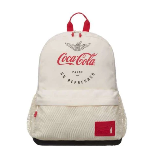 Mochila Coca-Cola Pause Off White - Pacific Mochila Coca-Cola Pause Off White - Pacific