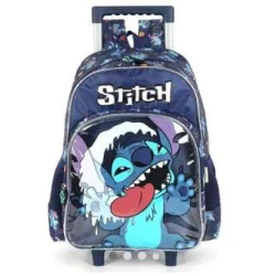 Mochila Com Roda Stitch Azul- Luxcel