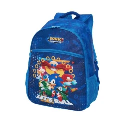 Mochila Escolar Sonic Azul - Pacific