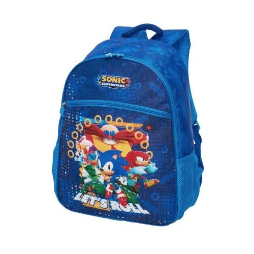 Mochila Escolar Sonic Azul - Pacific