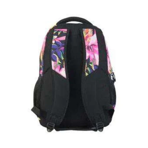 Mochila Feminina Preta Floral - Mormaii