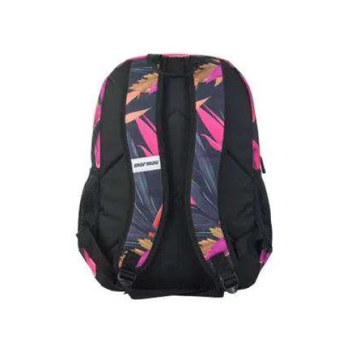 Mochila Feminina Preta Floral - Mormaii