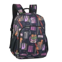 Mochila Feminina Preta Floral - Mormaii