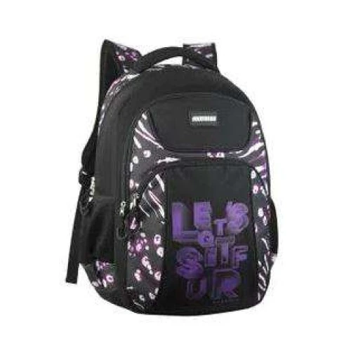 Mochila Feminina Preta Floral - Mormaii