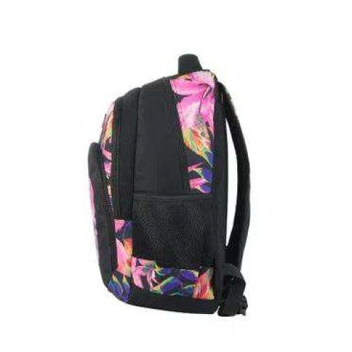 Mochila Feminina Preta Floral - Mormaii