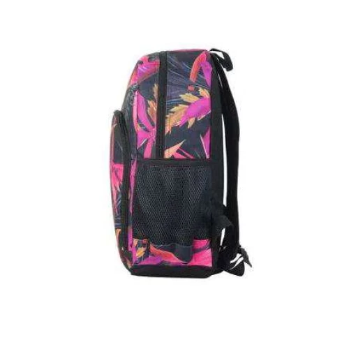 Mochila Feminina Preta Floral - Mormaii