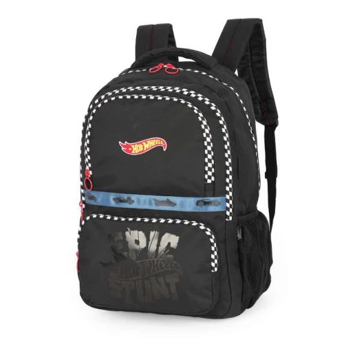 Mochila Hot Wheels Preta - Luxcel