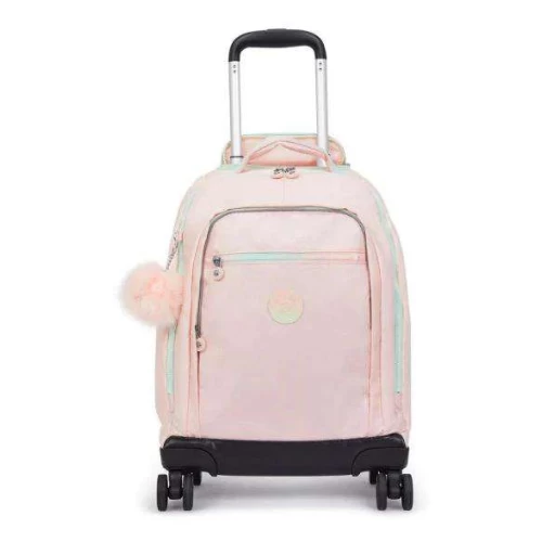 Mochila Kipling De Rodinhas New Zea Blush Metallic