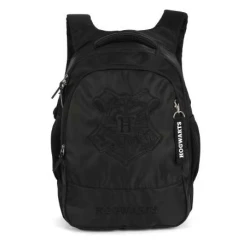 Mochila Luxcel Harry Potter de costa Preta
