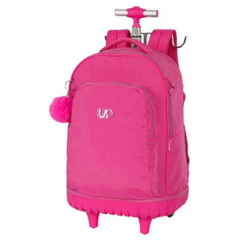 Mochila Luxcel com Roda UP4You Rosa