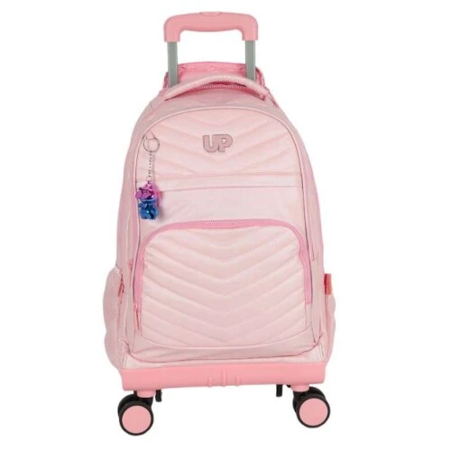 Mochila Luxcel com Roda UP4You Rosa