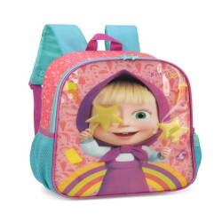 Mochila Infantil Feminina De Costas Stitch Juvenil Rosa