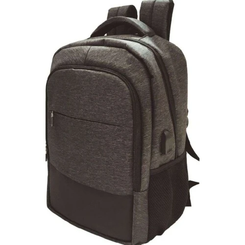 Mochila Premiun Cinza com Preto - Kit