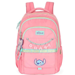 Mochila S/ Roda Luxcel Stitch Rosa/Salmão MJ50081SC-SM