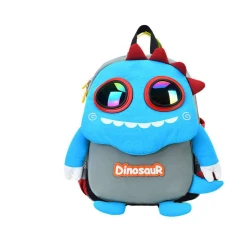 Mochila Sem Roda Infantil Baby Dinossauro Azul P - Olang