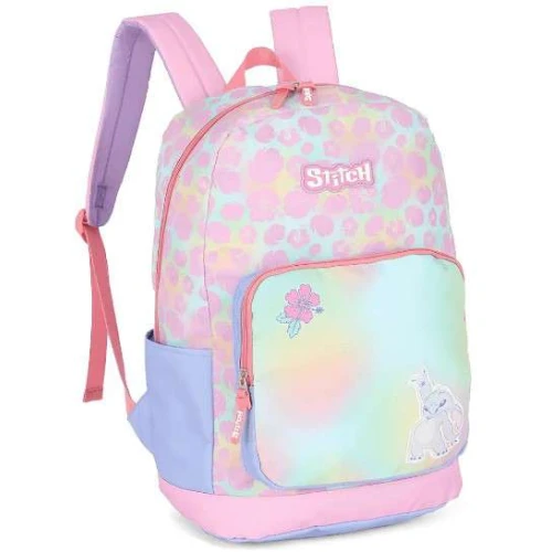 Mochila Sem Roda Luxcel Stitch Rosa