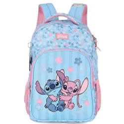 Mochila Sem Roda Luxcel Stitch Rosa G