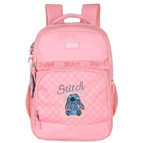 Mochila Sem Roda Luxcel Stitch Rosa G
