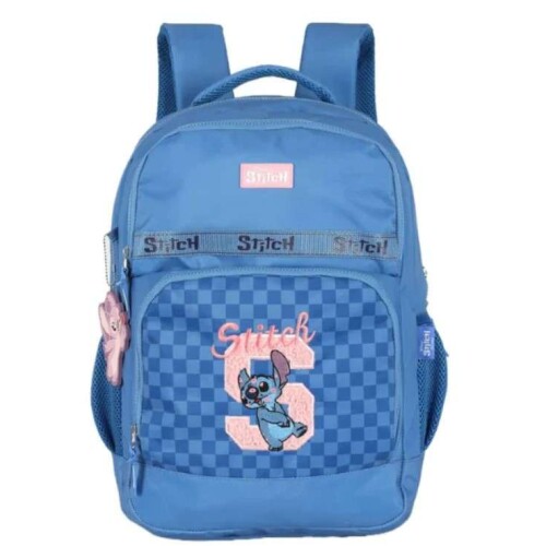 Mochila Sem Roda Luxcel Stitch Azul G