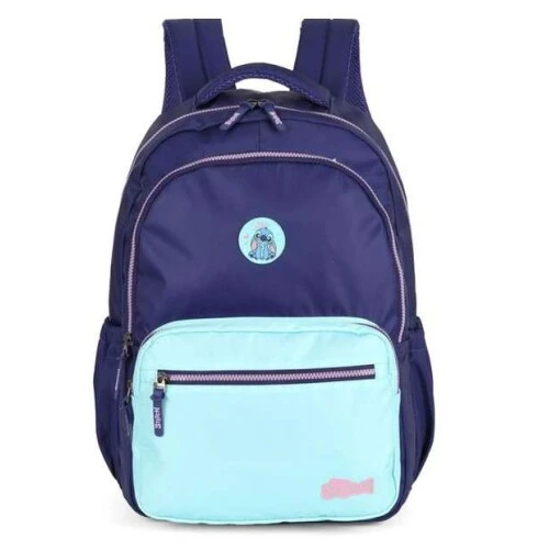 Mochila Sem Roda Luxcel Stitch Roxa G