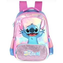 Mochila Sem Roda Luxcel Stitch azul