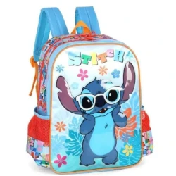 Mochila Sem Roda Luxcel Stitch azul