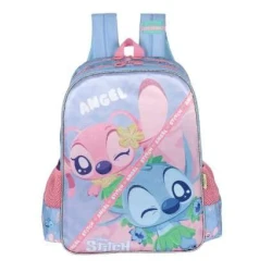 Mochila Sem Roda Luxcel Stitch azul