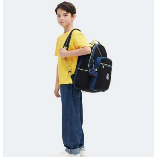 Mochila Seoul Lets Scub Azul - Kipling