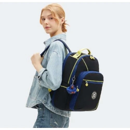 Mochila Seoul Lets Scub Azul - Kipling