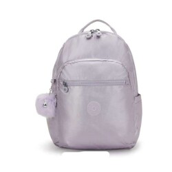 Mochila Seoul Metalic Lilas - Kipling