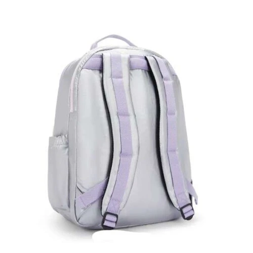 Mochila Seoul Metalic Prata XL - Kipling