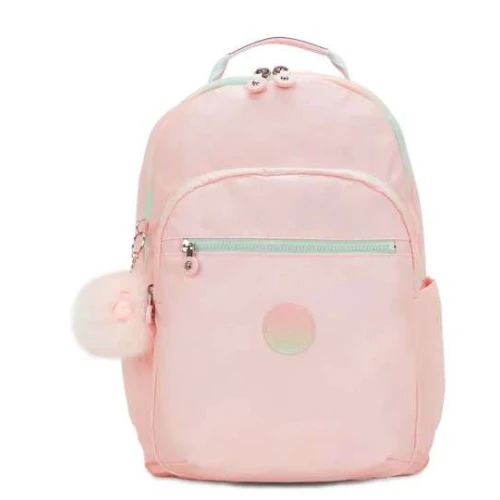 Mochila Seoul College Blush Met - Kipling