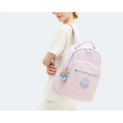 Mochila Seoul Sea Pink Rosa Claro - Kipling