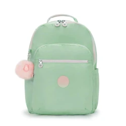 Mochila Seoul Soft Green Metálic - Kipling