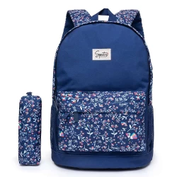 Mochila Spector Floral Azul - Nytron