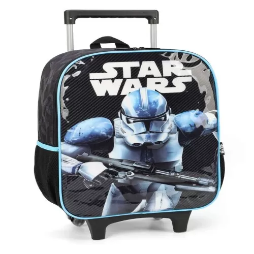 Mochila Star Wars Preto com Azul - Luxcel