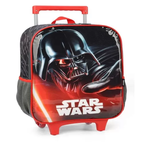 Mochila Star Wars Preto com Vermelho - Luxcel