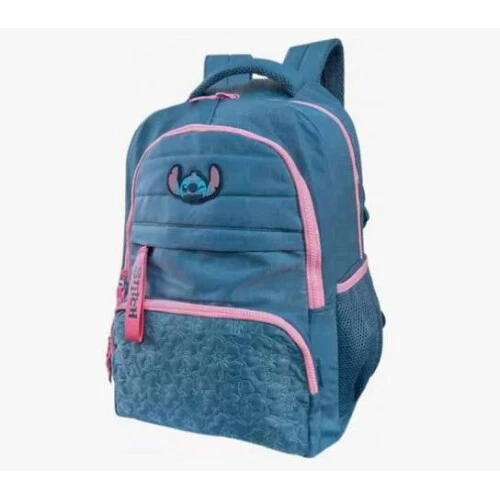 Mochila Stitch Azul P/ Laptop- Luxcel